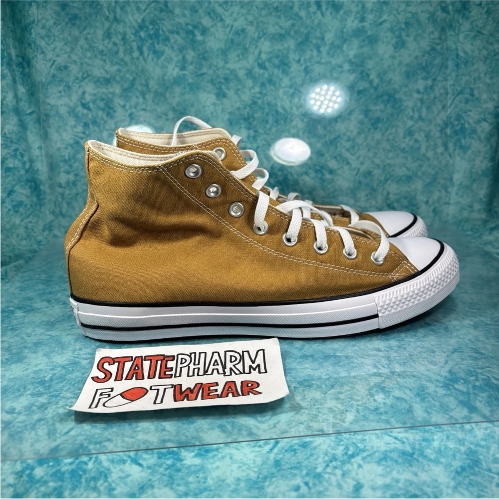 Converse CTAS Hi Light Brown Men’s Retro Canvas High Top Shoes Size 12
